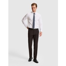 Cacharel Brown Slim Fit Tailored Trousers