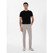 Cacharel Mink Slim Fit Cotton Blend Canvas Trousers