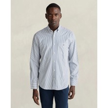 Gant Men's Green Regular Fit Poplin Shirt