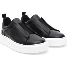 Cacharel Black Eva Sole %100 Leather Casual Shoes