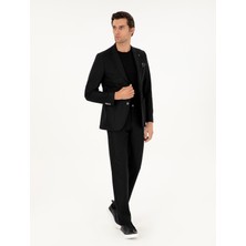 Cacharel Black Slim Fit Cashmere Blend Suit