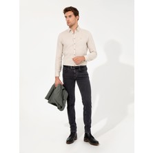 Cacharel Beige Slim Fit Long Sleeve Shirt