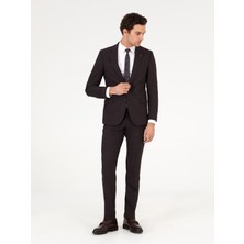 Cacharel Burgundy Slim Fit Suit