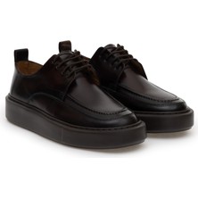 Cacharel Brown Eva Sole %100 Leather Casual Shoes