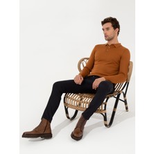 Cacharel Navy Slim Fit Chino Trousers
