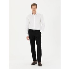 Cacharel Black Slim Fit Wool Blend Trousers