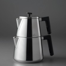 Jumbo Dynamic Steel Induction Base Teapot - Black