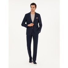 Cacharel Dark Navy Slim Fit Wool Blend Suit