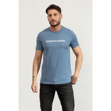 Harmont&blaıne Harmont Blaine Men's Crew Neck T-Shirt Lavender
