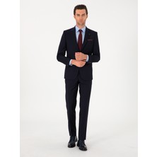 Cacharel Navy Slim Fit %100 Wool Classic Suit