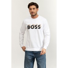 Boss Men's Crew Neck Sweatshirt White