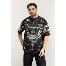 Versace Jeans Couture Jer Pan Cab Couriosite Men's Crew Neck T-Shirt Multicolor