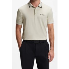 Boss Paul Pro Men's Polo Shirt Beige