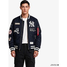 New Era x Alpha Industries New York Yankees Men's Navy Bomber Jacket