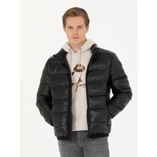 Cacharel Black Goose Down Quilted Jacket