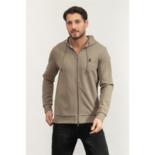 Boss C-Spence 01 Men's Zip-Up Sweatshirt Brown