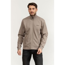 Boss Men's Zip-Up Sweatshirt Green