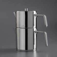 Jumbo Metalix Full Metal Induction Base Teapot - Steel