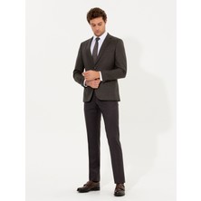 Cacharel Burgundy Slim Fit Tailored Trousers