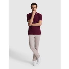 Cacharel Mink Slim Fit Cotton Blend Canvas Trousers
