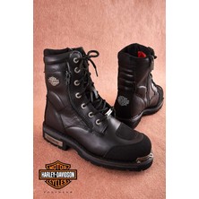 Harley Davidson Harley Davıdson Black Genuine Leather Men's Boots & Booties HD1777055203