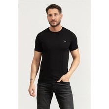 Harmont&blaıne Harmont Blaine Men's Crew Neck T-Shirt Black