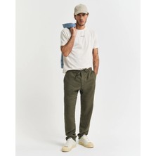Gant Men's Green Relaxed Fit Trousers