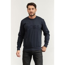 Boss Men's Crew Neck Sweatshirt Blue
