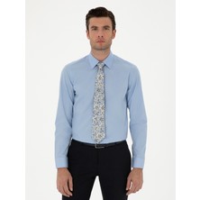 Cacharel Dark Blue Slim Fit Cotton Classic Shirt