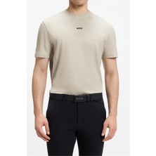 Boss Ts Urban Tech Men's Crew Neck T-Shirt Beige
