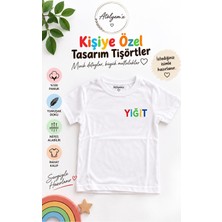 Atölyemix T-Shirt Çocuk %100 Pamuk 5-6 Yaş Kız&erkek Kişiye Özel (Isim) Tasarımı