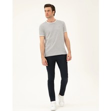 Cacharel Navy Slim Fit Elastic Waist Trousers