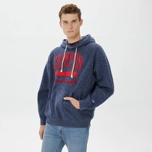 Champion Hooded Men's Navy Sweatshirt