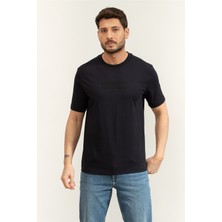 Boss Ts Logo Men's Crew Neck T-Shirt Blue