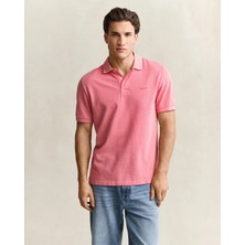 Gant Men's Red Regular Fit Polo Collar T-Shirt