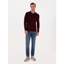 Cacharel Light Blue Slim Fit Cotton Blend Jeans