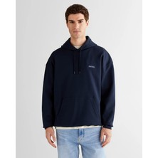 Gant Men's Navy Regular Fit Hooded Sweatshirt