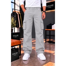 Wkm Erkek Gabardin Baggy Fit Kargo Pantolon
