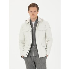 Cacharel Stone Jacket With Detachable Hood