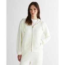 Gant Women's Cream Hooded Sweatshirt