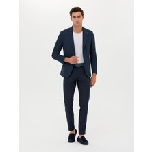 Cacharel Navy Slim Fit Chino Trousers
