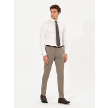 Cacharel Camel Slim Fit Tailored Trousers