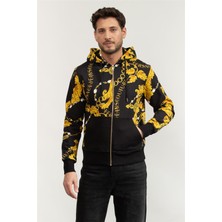 Versace Jeans Couture Men's Zip-Up Sweatshirt Black