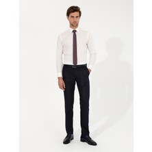 Cacharel Navy Slim Fit Dress Trousers