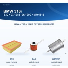 Bmw 3 (E30) Hava+Yağ+Yakıt Filtre Bakım Seti