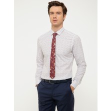Cacharel Red Slim Fit Long Sleeve Shirt