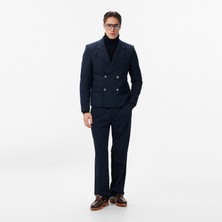 Les Benjamins Regular Fit Men's Navy Pants