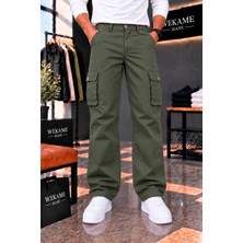 Wkm Erkek Gabardin Baggy Fit Kargo Pantolon