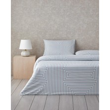 English Home Endless Journey Reversible Cotton Double Duvet Cover Set 200X220 cm Dark Celadon