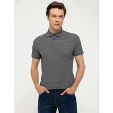 Cacharel Black Polo Collar T-Shirt